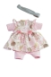 Preview: Kleidung zu Puppe Schlummerle 32 cm, sommerliche Kleidung rose/grün